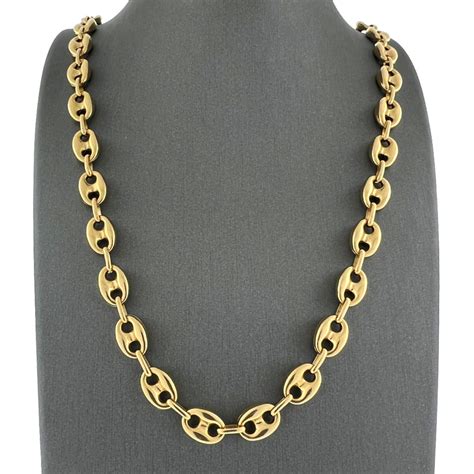 gold shain gucci homme|Gucci gold chain necklace.